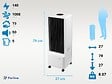 PURLINE - Rafraichisseur d'air par évaporation à débit élevé avec purificateur - vignette