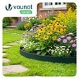 VOUNOT - Bordure de jardin plastique flexible 20m avec piquets vert - vignette