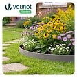 VOUNOT - Bordure de jardin plastique flexible 20m avec piquets gris - vignette