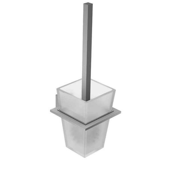 JACOB DELAFON - Jacob Delafon Porte-rouleau Moderne, Chrome + Porte-balai Moderne, Chrome - large