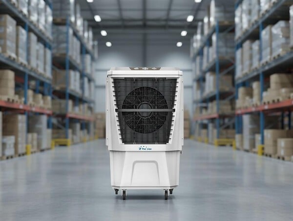 PURLINE - Rafraichisseur d'air par évaporation à débit élevé minuterie et 3 vitesses - large