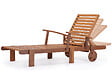 HABITAT ET JARDIN - Bain de soleil pliant en bois exotique "Tokyo" - Maple - Marron clair - Lot de 4 - vignette