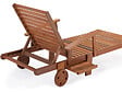 HABITAT ET JARDIN - Bain de soleil pliant en bois exotique "Tokyo" - Maple - Marron clair - Lot de 4 - vignette