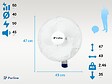 PURLINE - Ventilateur mural numérique avec commande - vignette