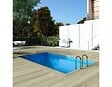 ALTANKA - Piscine hors sol en bois AQUA 4.65 x 2.85 - H.1.24 m, bleu pâle, fixations à visser - BAS7306OSPL - vignette