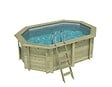 ALTANKA - Piscine hors sol en bois NEMO 4.3 x 3 - H.1.31 m, gris clair, fixations à sceller - BAS7303OSPI2 - vignette