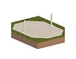 ALTANKA - Piscine hors sol en bois NEMO 4.3 x 3 - H.1.18 m avec plage, sable, cadre en métal - sans dalle - BAS7302OSPU3+PLA302 - vignette