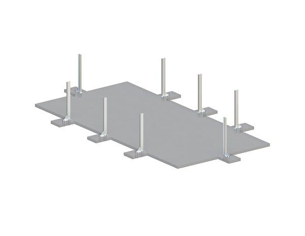 ALTANKA - Piscine hors sol en bois AQUA 8.5 x 4.35 - H.1.45 m avec plage, gris clair, fixations à visser - BAS7309OSPL2+PLA309 - large