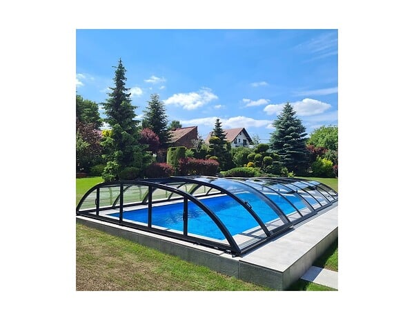 ALTANKA - Abri de piscine Horizon - 6.1x2.38 m - polycarbonate massif 3 mm - pour piscine BAS7306 - ECO336 - large