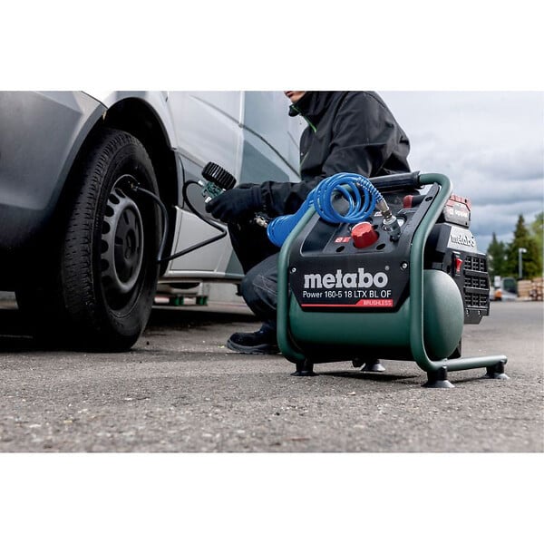 METABO - Compresseur METABO  18 V SANS FIL Power- 160-5 18 LTX BL OF - sans batterie ni chargeur - large