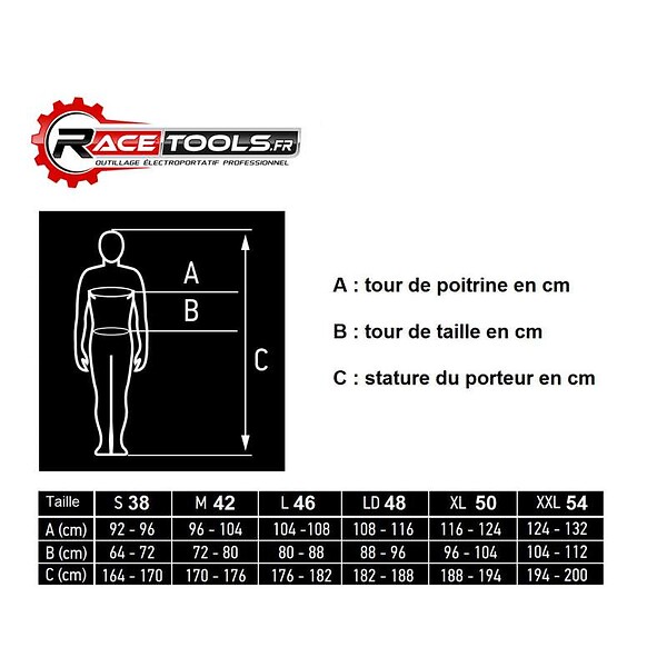 NEO TOOLS - Salopette de Travail 35% Coton 65% Polyester NEO TOOLS 81-240 - large