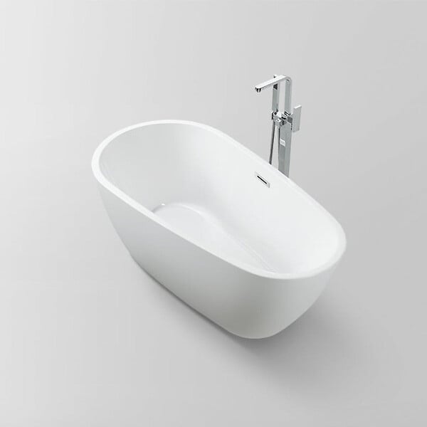 STANO - Baignoire îlot design ovale PHOENIX blanche 150 cm - large