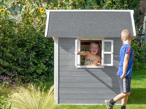EXIT TOYS - Maisonnette en bois pour enfants Loft 100 Gris - Exit Toys - large