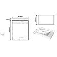 GODART - Meuble lave-mains Strié Beige cachemire pour robinet à gauche Solo - vignette