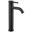 PLANETE BAIN - Mitigeur lavabo haut inox noir mat avec bonde H 29.3 cm - Alois - vignette