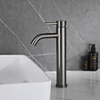 PLANETE BAIN - Mitigeur lavabo haut inox brossé gun metal avec bonde H 29.3 cm - Alois - vignette