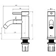 PLANETE BAIN - Mitigeur lavabo inox brossé doré avec bonde H 17.2 cm- Alois - vignette