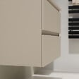 GODART - Meuble salle de bain 70 cm pour vasque à poser - Beige cachemire mat - A suspendre - Karaib 2 - vignette