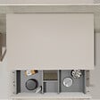 GODART - Meuble salle de bain strié 70 cm pour vasque à poser - Beige cachemire mat - A suspendre - Karaib 2 - vignette