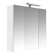 GODART - Armoire miroir de toilette éclairante 3 portes 70 cm blanche Juno 2 - vignette