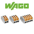 WAGO - Seau de 100 bornes de connexion automatique S222 2,3 et 5 entrées - vignette
