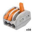 WAGO - Seau de 100 bornes de connexion automatique S222 2,3 et 5 entrées - vignette