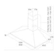 ELICA - hotte décorative murale 90cm 68db 395m3/h inox - prf0091763b - vignette