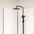 AURLANE - Pack de 3 Panneaux Muraux Aluminium Blanc 90+120+90x210 cm avec Profilés Noirs - WALL'IT - vignette