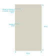 AURLANE - Panneau mural aluminium Ivoire 100 x 210 cm - WALL'IT - vignette