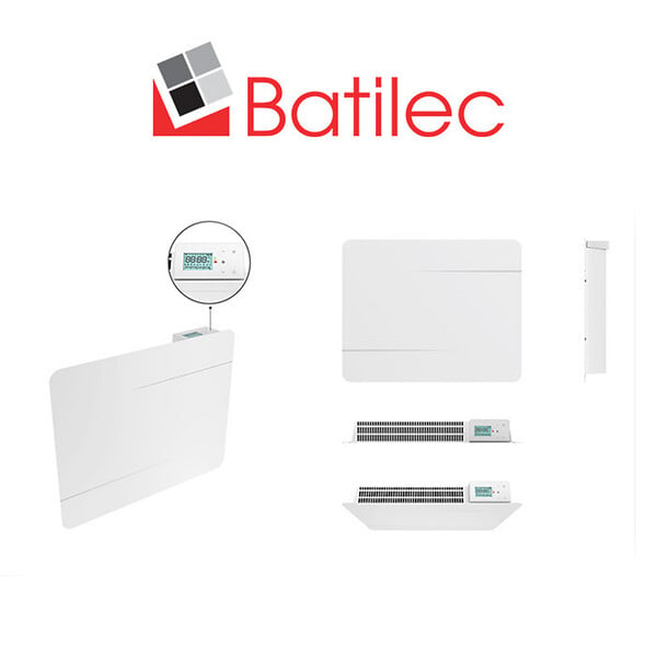 BATILEC - Radiateur à Inertie Fonte SIERRA 1000W - Programmable, Détection de Fenêtre Ouverte, Sécurité Enfant.Gestion Éco-Énergétique-BATILEC - large