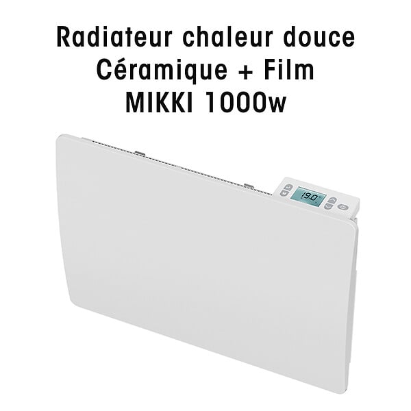 BATILEC - Radiateur chaleur douce Céramique + Film MIKKI 1000w-BATILEC - large
