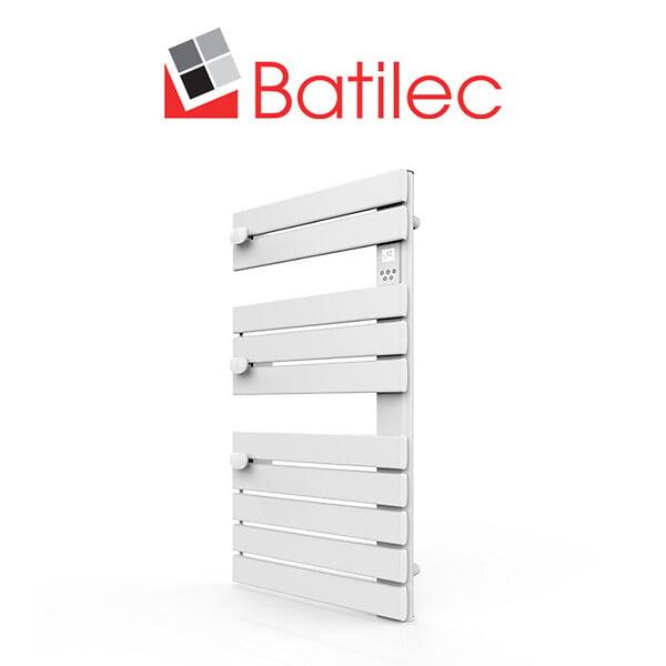 BATILEC - Sèche-serviettes sec barres plates SIGMA 500w blanc-BATILEC - large