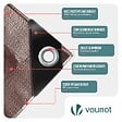 VOUNOT - Bâche de Protection en Polyéthylène resistant et impermeable 240g/m² marron 4x8m - vignette