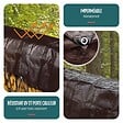 VOUNOT - Bâche de Protection en Polyéthylène resistant et impermeable 240g/m² marron 4x8m - vignette