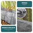 VOUNOT - Bâche de Protection en Polyéthylène resistant et impermeable 240g/m² gris et noir 4x6m - vignette