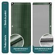 VOUNOT - Bâche de Protection en Polyéthylène resistant et impermeable 240g/m² vert et argent 2x3m - vignette