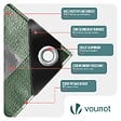 VOUNOT - Bâche de Protection en Polyéthylène resistant et impermeable 240g/m² vert et argent 3x4m - vignette