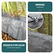 VOUNOT - Bâche de Protection en Polyéthylène resistant et impermeable 180g/m² gris et noir 1.5x6m - vignette