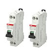 ABB - Lot de 2 disjoncteurs Ph+N raccordement Vis 20A-4,5Ka - Courbe  C-ABB - vignette