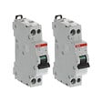 ABB - Lot de 2 disjoncteurs Ph+N raccordement Vis 16A-4,5Ka - Courbe  C-ABB - vignette