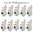 ABB - Lot de 10 disjoncteurs Ph+N raccordement Vis 16A-4,5Ka - Courbe  C-ABB - vignette