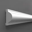 PROTOCOLE HOME - Moulure peignable en polymère 2400 x 40 x 20 mm - vignette