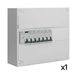 SIEMENS - Tableau électrique pré-équipé 1 rangée 13 modules 6 disjoncteurs 1 interrupteur différentiel-SIEMENS - vignette