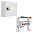 EATON CAPRI - Tableau 1 rangée pré-équipé 1 inter. diff. 40A type AC + 2 disjoncteurs (1x10A et 1x16A)-EATON - vignette