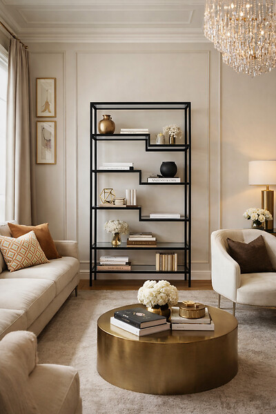 PROTOCOLE HOME - Bibliothèque étagère Noir Mat 100x30x180 cm - large