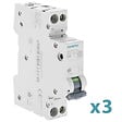SIEMENS - Lot de 3 Disjoncteurs électriques phase + neutre 32A-SIEMENS - vignette
