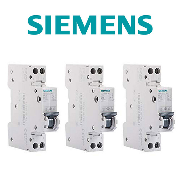SIEMENS - 5SY3010-7KL LOT 3 DISJONCTEURS MODULAIRES 230V, 4,5kA, 1+N POLES, COURBE C, 10A-SIEMENS - large