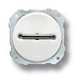 FONTINI - Va-et-vient double métal nickel noire porcelaine blanche DO LOW - vignette