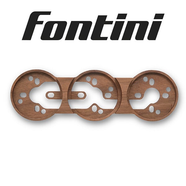 FONTINI - Socle 3 postes noyer  DO - large