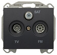 SIEMENS - Prise TV/FM/SAT Anthracite Delta IRIS - vignette